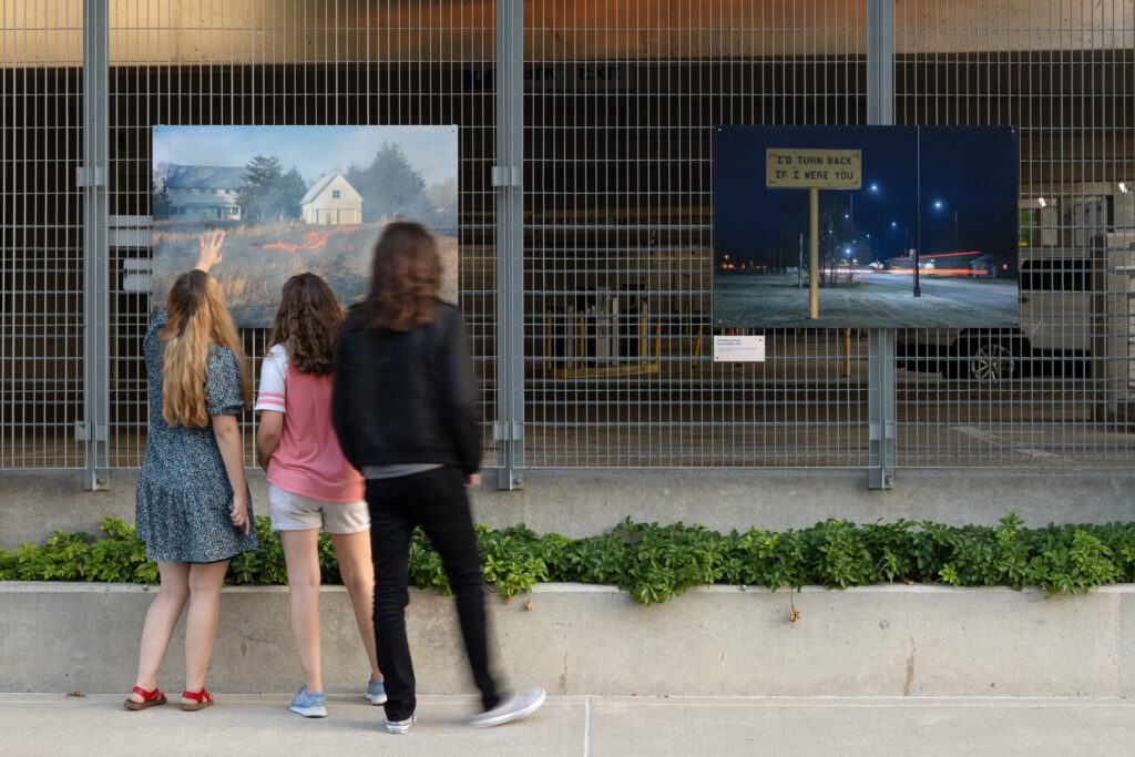 Part of the installation of From the Mississippi River at Exhibit Columbus.